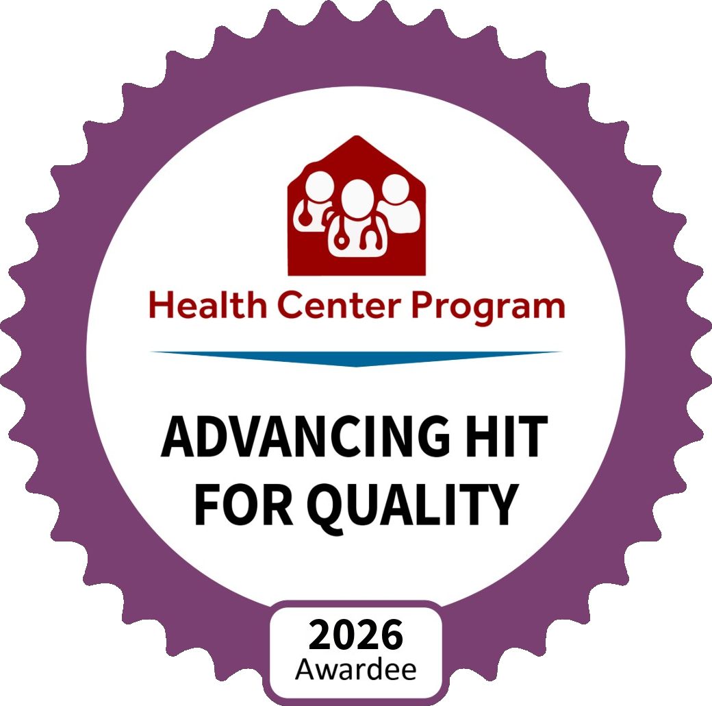 HRSA Community Health Quality Recognition badge: Advancing HIT for Quality 2026 Awardee