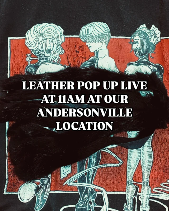 Our Andersonville location will have their Leather POP UP at 11 AM today. We have plenty of pieces up and ready to get you ready for IML weekend. We will continue to put out more leather pieces as they come out. 
.
.
.
.
All proceeds benefit Howard Brown Health and LGBTQ+ healthcare. 
.
.
.
.
#brownelephant #howardbrownhealth #andersonvillechicago #chicagothrift #resaleshop #leather #internationamaleleather